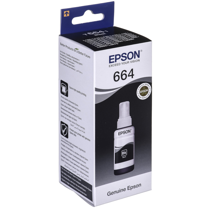 Чорнило Epson T6641 Black ink bottle 70ml (C13T66414A)